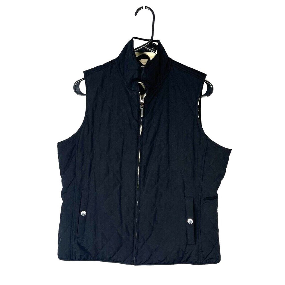 Lauren Ralph Lauren Women's REVERSABLE Quilted Full Zip Vest Size M Pockets